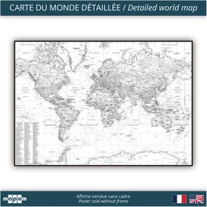 Ambiance VECTOR par Mapom, carte du monde détaillée