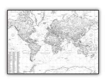 World map VECTOR style, by Mapom France