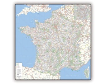 ROAD Map of France, by Mapom France