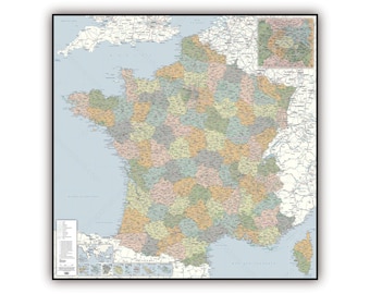 DEPARTMENTS of France, by Mapom France