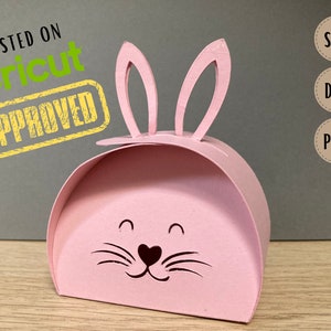 Bunny candy box, easter gift box, gift box svg, dxf, png download file, gift box do it yourself, easter packaging, plotter cutting file