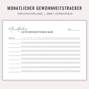 Monthly Habit Tracker Printable, Habit Tracker Template, Routine Tracker, 30-Day Challenge, ADHD Helper, Instant Download.