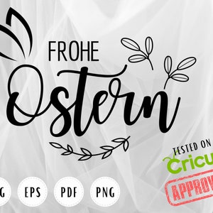 Frohe Ostern svg, png, eps, pdf Datei für Schneidemaschine, Plotterdatei.