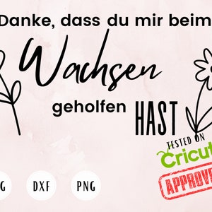 Cadeau voor leraar svg-bestand, vinyl sticker voor bloempot of plantenbak, silhouet dxf-snijbestand voor plotter
