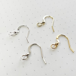 Gold / White gold Plated earring hooks, french earring hooks,earring findings, ear wires, earring supplies