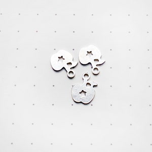 S925 Apple earring loop, earring charm,Earrings for DIY Jewelry Making Supplies, earring findings, earring supplies
