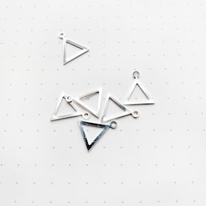 S925 triangle earring loop, geometry earring charm,Earrings for DIY Jewelry Making Supplies, earring findings, ear wires, earring supplies