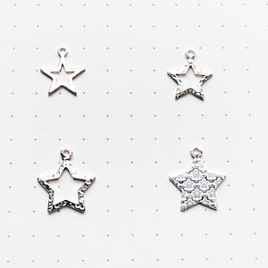 S925 Star earring loop, earring charm,Earrings for DIY Jewelry Making Supplies, earring findings, earring supplies