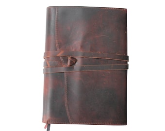 Journal en cuir rechargeable, Carnet en cuir, Journal de voyage, Couverture de carnet A5, Journal en cuir, Cadeau de Saint-Valentin
