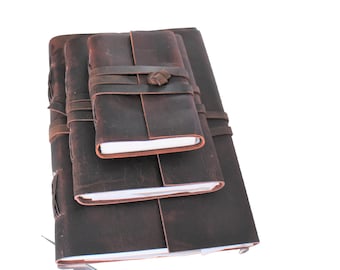 a4, a5, a6, Leather Journal, Personalised Leather Notebook, Rustic Leather Diary, Wedding Book, Travel Journal, Vintage