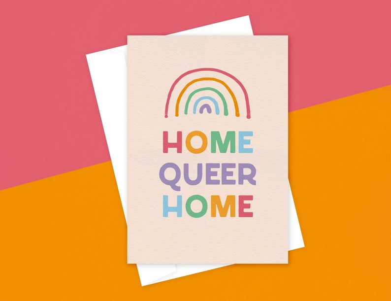 Home Queer HomeCelebration, Greeting Card, Queer, LGBT, Alternative image 1