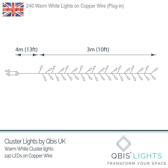 240 warm white sale led christmas lights
