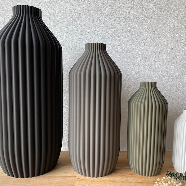 B-Ware, Vase, Dekovase, Bodenvase, Pampasgras, Trockenblumen, Dekoration