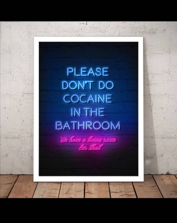 Neon Wall Poster on Canvas Home Decor No Frame Poster Only Etsy