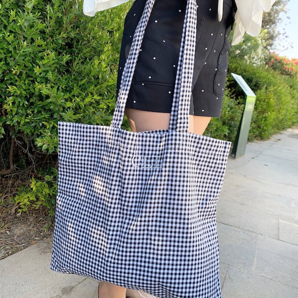 Vichy Check Tote Small main image 1