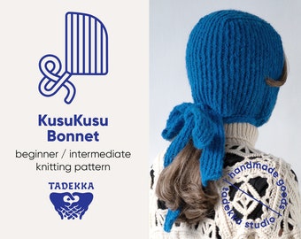 Beginner/Intermediate KNITTING Pattern/Bonnet/Balaclava/Headpiece/Knitted Hat