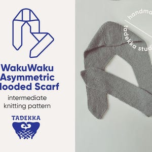 Patrón de tejido de bufanda con capucha de nivel intermedio (patrón en PDF)