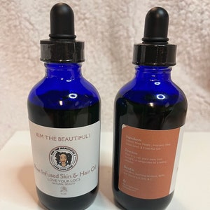 Rose infused organic hair and skin oil