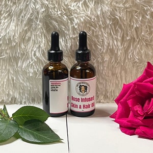 Rose Infused Hair and Skin Oil