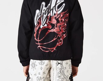 Air Jordan X Travis Scott Woven Jacket Black - Etsy 