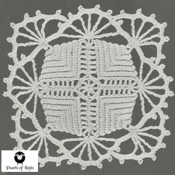 Crochet Medallion Designs - Vintage Crochet Pattern from the 1930s - PDF Download