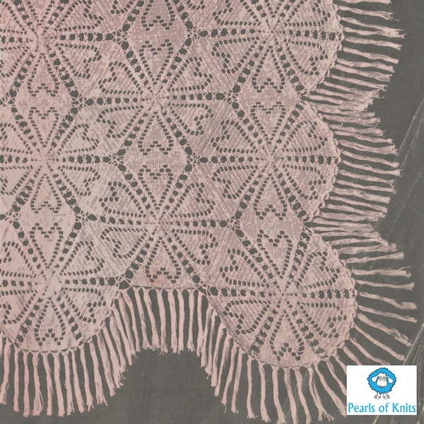 Crochet Valentine Bedspread - Vintage Crochet Pattern from the 1930s - PDF Download