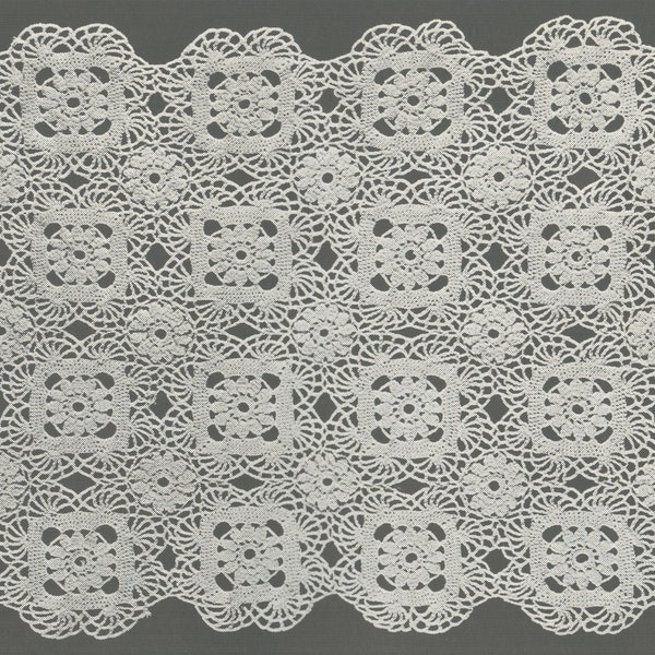 Crochet Medallion Lunch Mat - Vintage Crochet Pattern from the 1930s - PDF Download