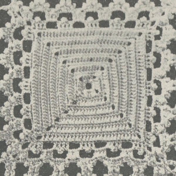 Crochet Easy to Make Design Bed Spread - Vintage Crochet Pattern from the 1930s - PDF Download