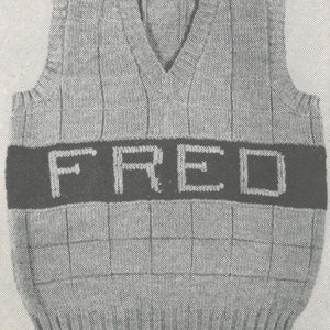 Men&#39;s Knitted His Vest Sweater - Vintage Knitting Pattern from the 1940s - PDF Download