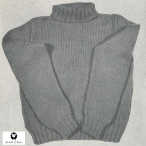 Knitted Turtle Dove Sweater - Vintage Knitting Pattern from the 1940s - PDF Download