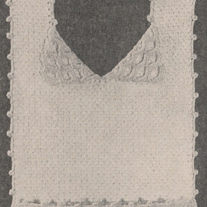 Crochet Scottie Bib - Vintage Baby Crochet Pattern from the 1950s - PDF Download