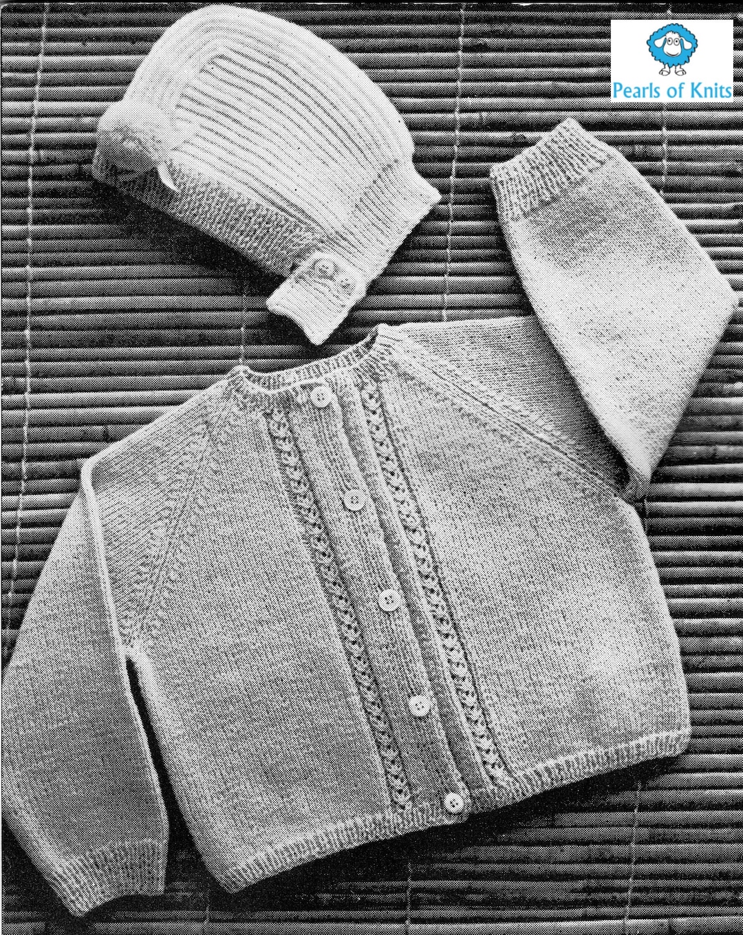 Baby Knitted Jacket With Matching Cap Knitting Pattern Baby Girl
