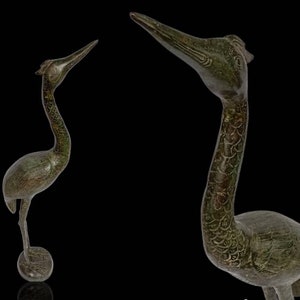 31&quot; Flamingo Bronze, Animal Figurine, Flamingo Figurine, Home Decor, Garden Decor