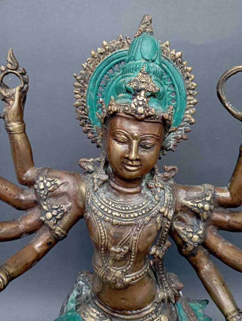 Mahakali Statue 8 Arms Kali Statue Maa Kali Statue Goddess Etsy