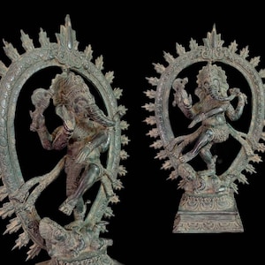 Dancing Ganesha Nataraja Bronze Statue, Lord Ganesha, Ganesh Bronze Statue, Ganesha Idol, Hindu God