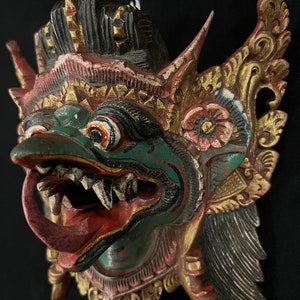 Antique Garuda Wooden Mask Balinese Paksi Mask Barong Mask Wall Mask ...