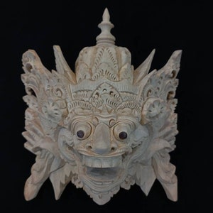 Boma Wood Bali Mask Wooden Balinese Mask Wall Mask Decor Art Decor Gifts