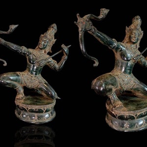 Rama Bronze Statue, Hindu Goddess Statue, Arjuna Bronze, Ramayana, Home Decor