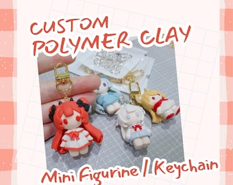 Custom Polymer Clay Keychain/Mini Figurine