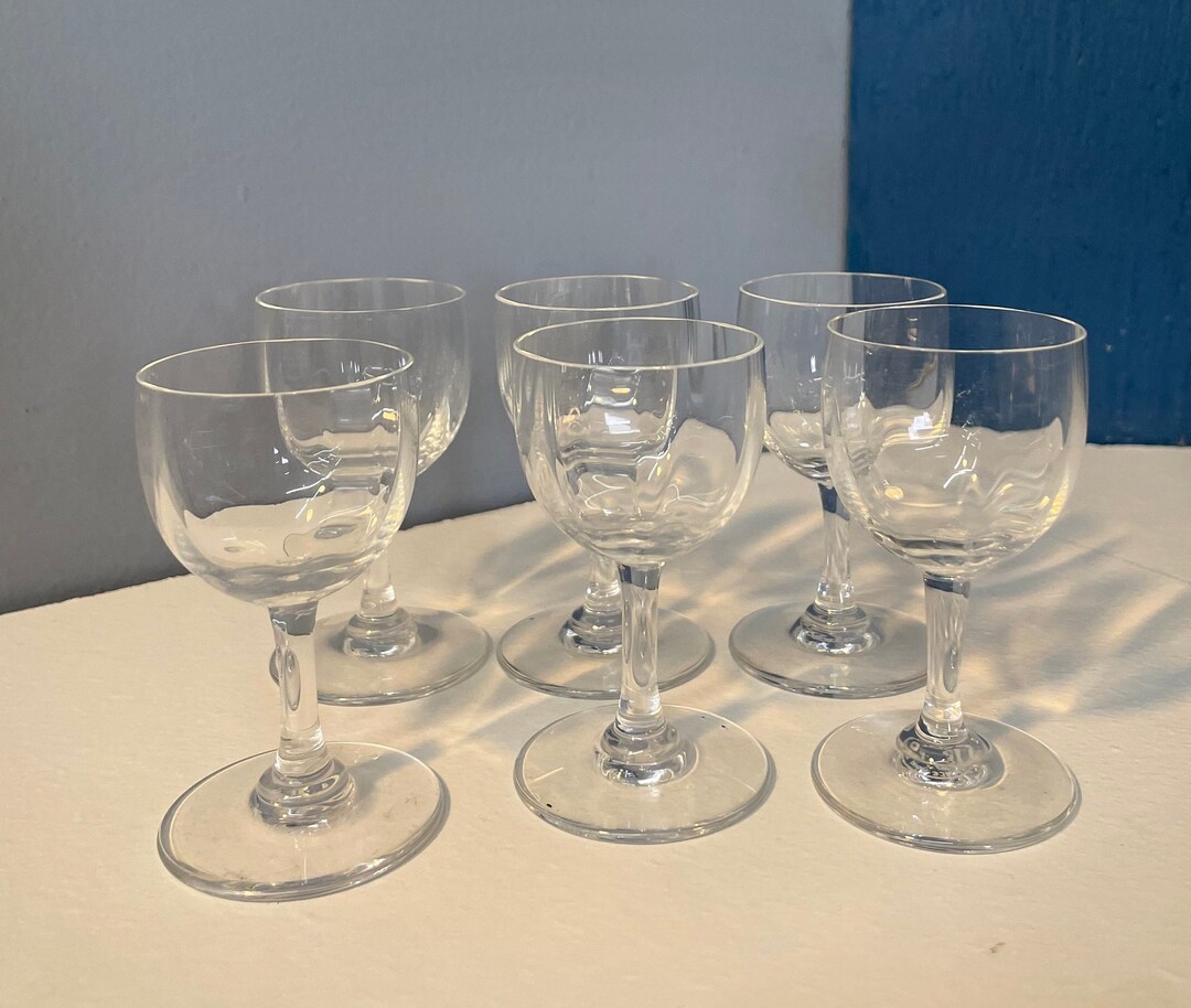 Baccarat Montaigne Optic Cordial Glasses 3 Tall Set of Six Etsy