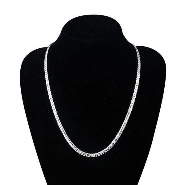 Men/women Sterling Silver Chain - Etsy