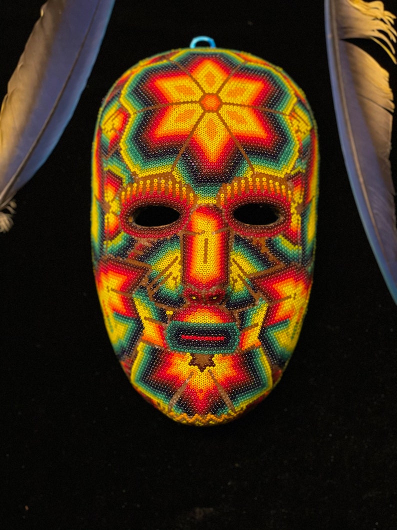 Ceremonial Huichol Limited time trial price Beaded Max 50% OFF Art Mask