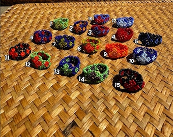 Huichol Beaded Ring Genuine Native Huichol Made Gift Indigenous Kauyumari Blue Deer Wixarika Ring Beaded