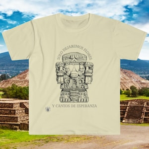 Coatlicue Flores Y Cantos Unisex Softstyle T-Shirt