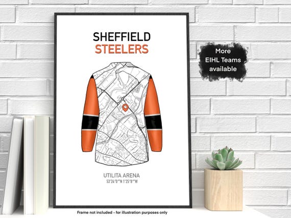 Hockey Arena Print, Ice Rink Map Print, EIHL Team Print, Ice Hockey Wall Art, Hockey Stadium Print, Gift for Hockey Fan, Father’s Day Gift