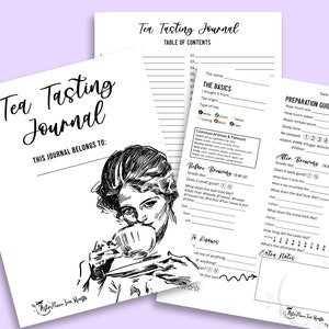 Tea Tasting Journal: Keep Track Of The Teas You've Tried Digital Download 8.5 x 11 Interactive PDF Printable image 3