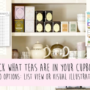 Tea Tracker: Know What's In Your Tea Cupboard & Record Every Tea You've Tried Digital Download 8.5 x 11 Printable Interactive image 3