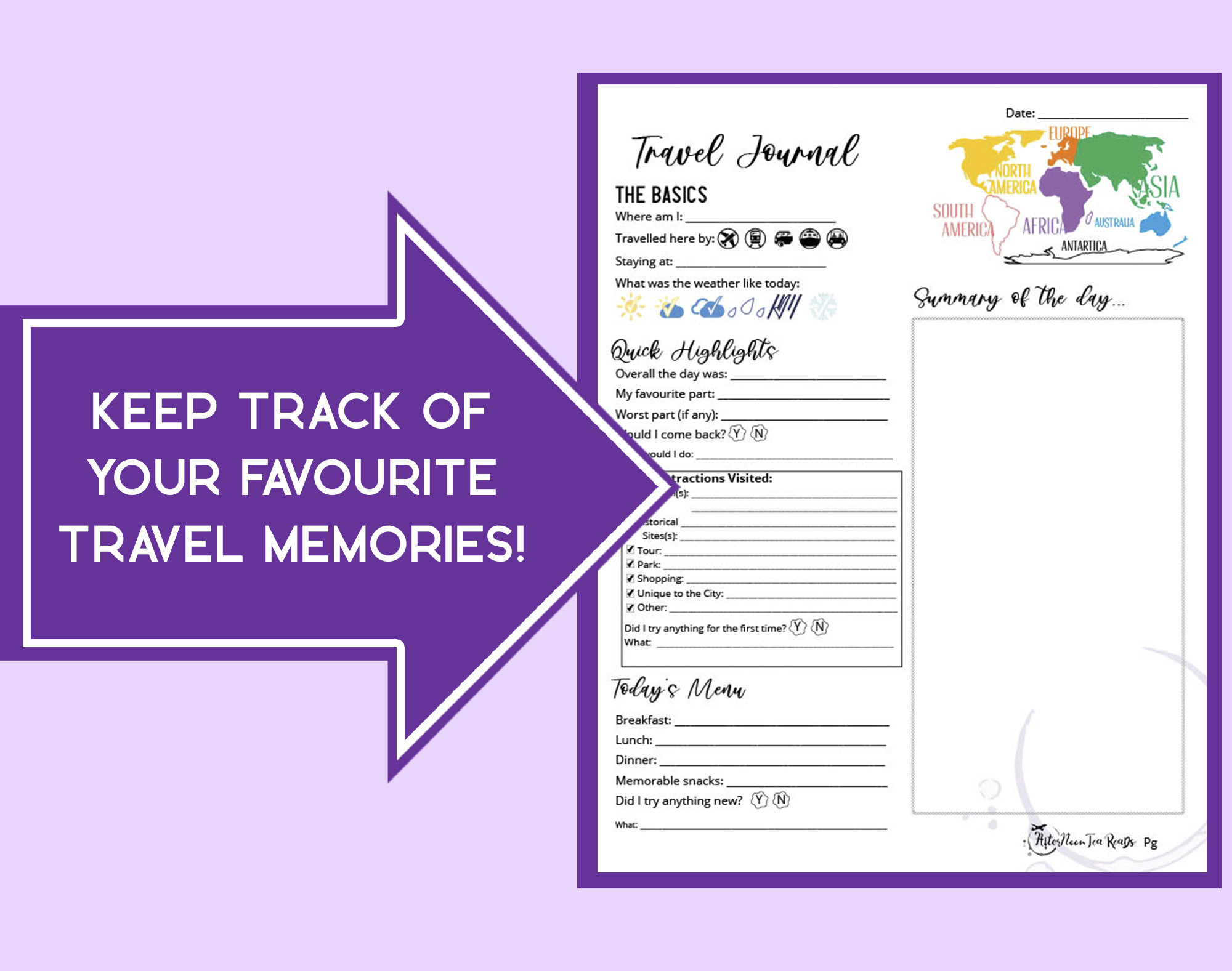 Ultimate Travel Digital Bundle Travel Journal Trip Planner Packing