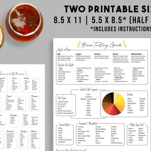 Beer Tasting Guide: Beer Tasting Notes Beer Aromas & Beer Flavour Examples Digital Download Microbrew Tasting Guide Beer Glass Types image 7