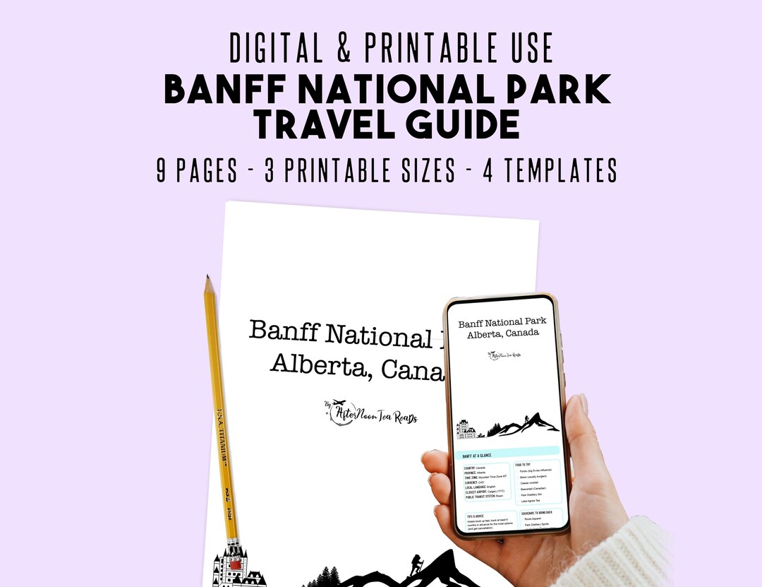 Banff Travel Planner: Alberta Canada Guide (digital PDF) - Etsy